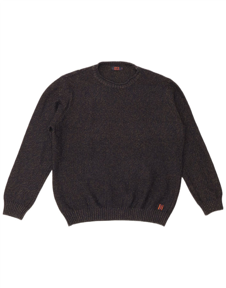 Женский джемпер с круглым вырезом AVIREX UK 16, большой темно-синий в крапинку