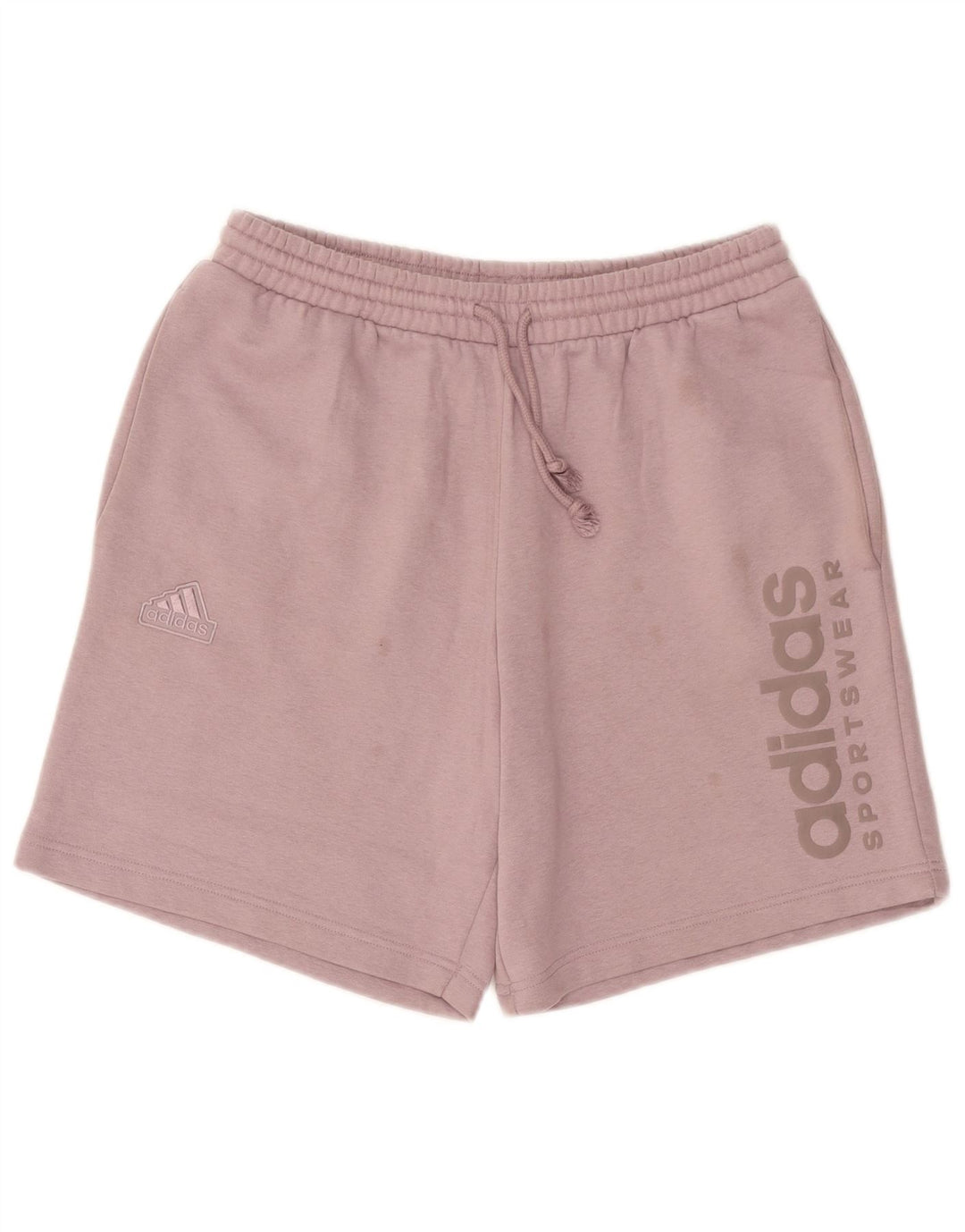 Adidas Мужские спортивные шорты с рисунком из хлопка среднего розового цвета