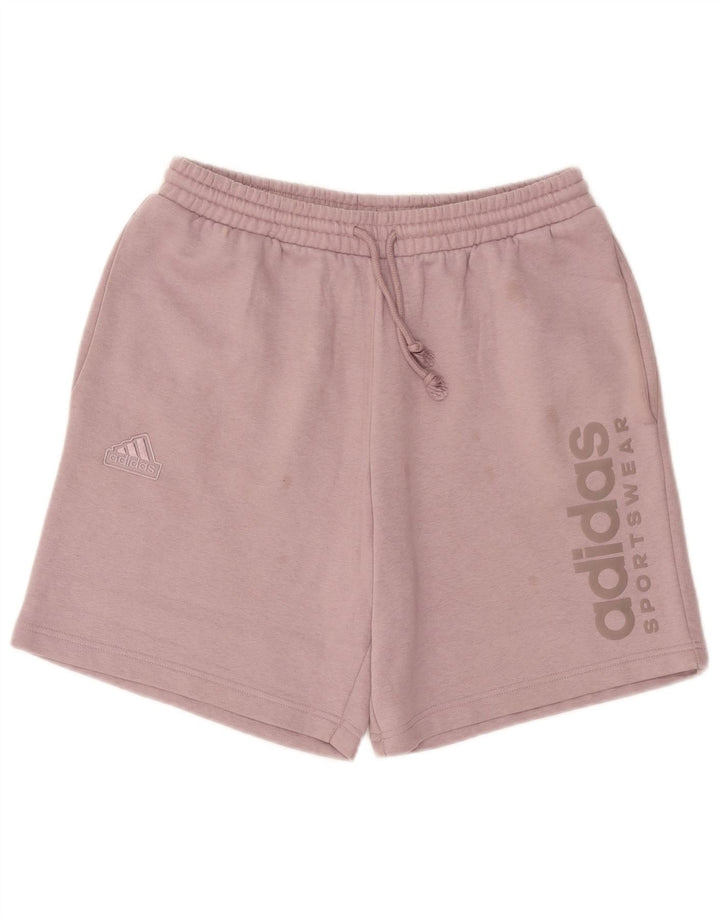 Adidas Мужские спортивные шорты с рисунком из хлопка среднего розового цвета