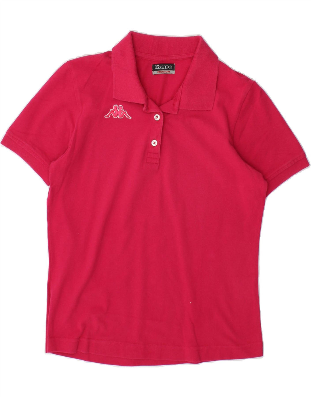 KAPPA Womens Polo Shirt UK 12 Medium Pink Cotton Vintage Kappa and Second-Hand Kappa from Messina Hembry 