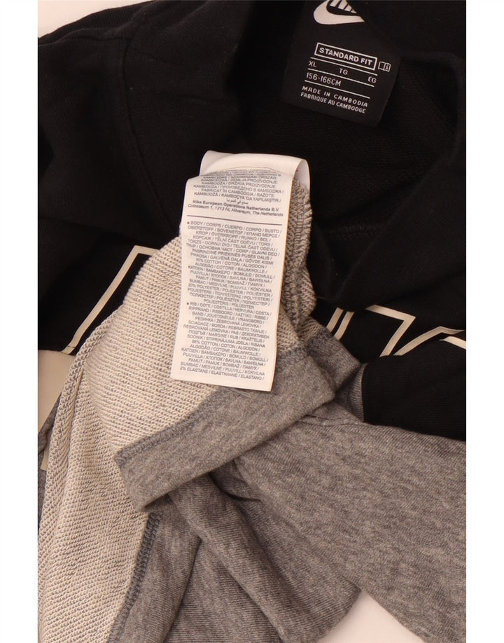 Укороченный свитер стандартного кроя NIKE для девочек, 13–14 лет, XL, серый