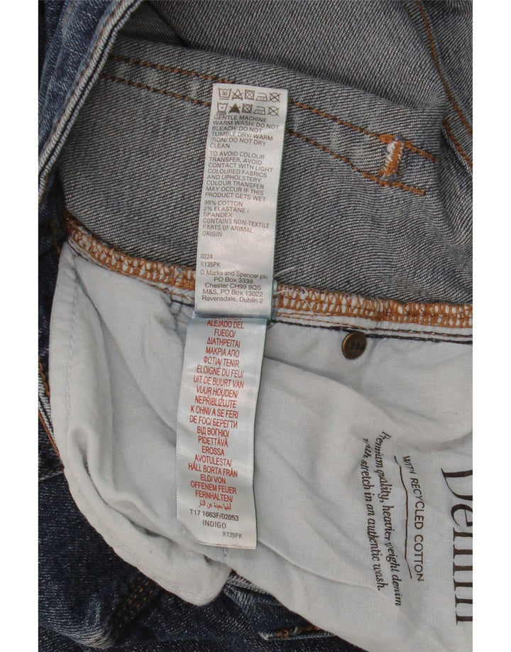 Мужские прямые джинсы Marks & Spencer SW38 L31 синие, хлопок