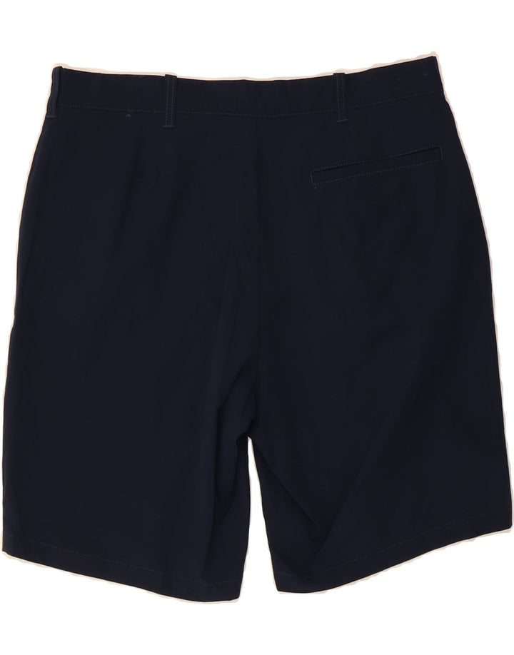 J. CREW Mens Chino Shorts W33 Medium Navy Blue Polyester Vintage J. Crew and Second-Hand J. Crew from Messina Hembry 