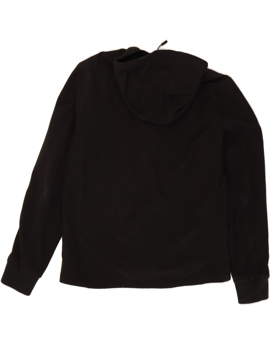 TIMBERLAND Mens Graphic Hooded Tracksuit Top Jacket Medium Black Polyester Vintage Timberland and Second-Hand Timberland from Messina Hembry 