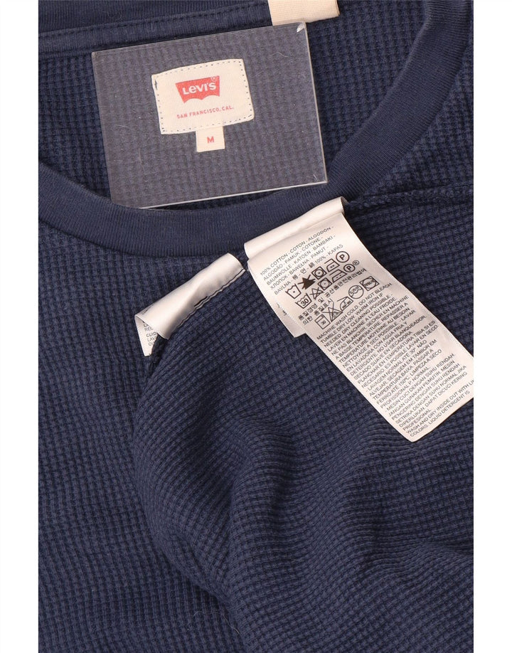 Мужской топ Levi's с длинным рукавом, средний темно-синий, хлопковый