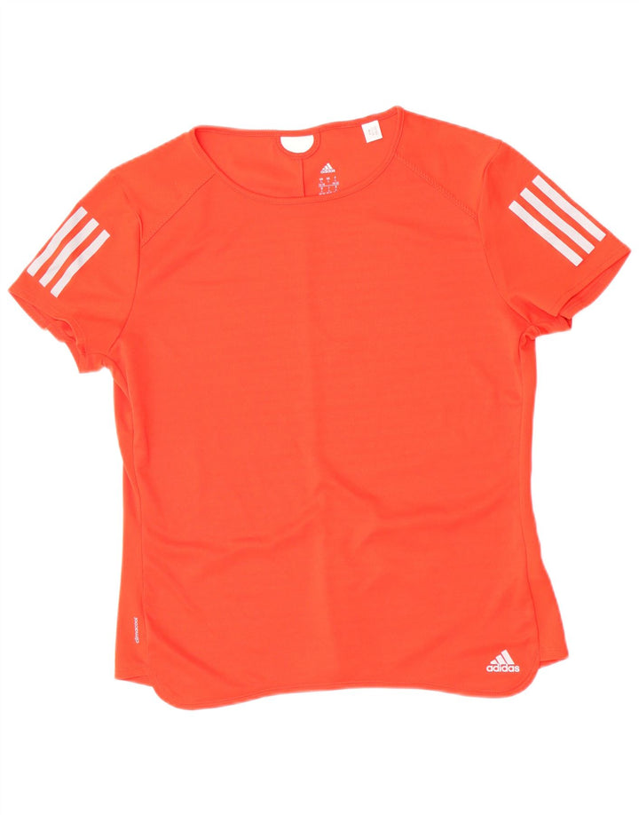 Женская футболка Adidas Climacool Top UK 16/18, большой оранжевый полиэстер