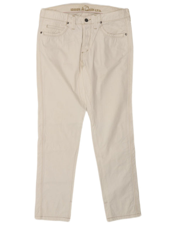 Мужские джинсы скинни Jaggy McQueen W32 L32, белый хлопок