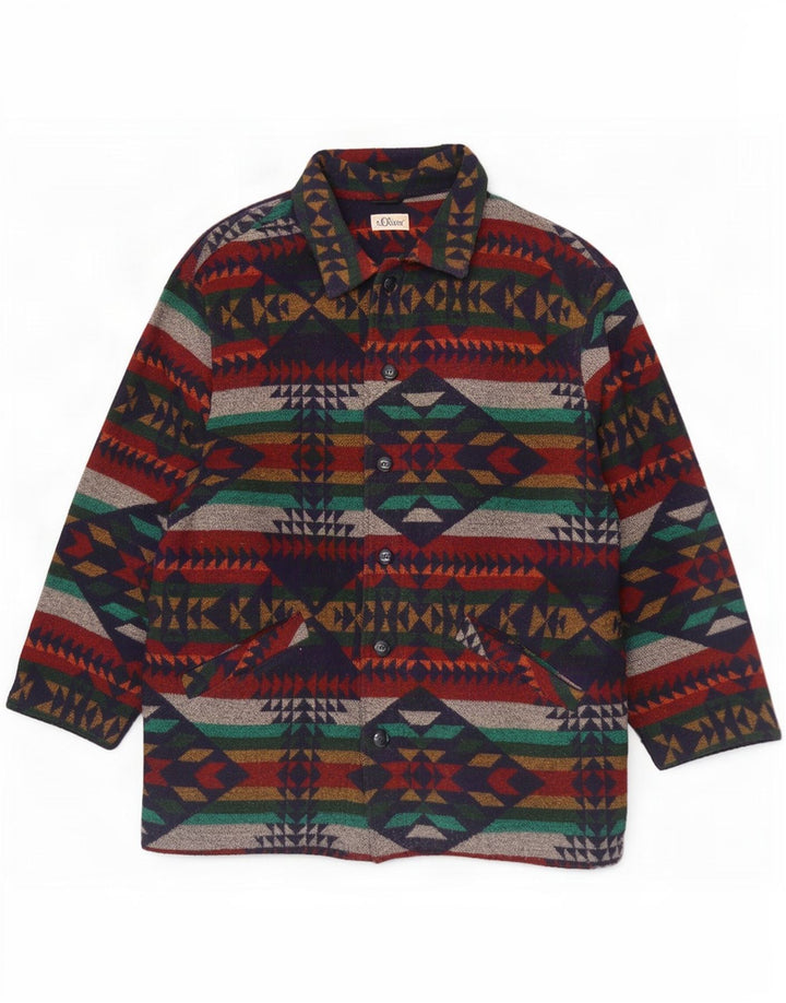 Мужское пальто S.Oliver UK 40, большое разноцветное шерсть Fair Isle
