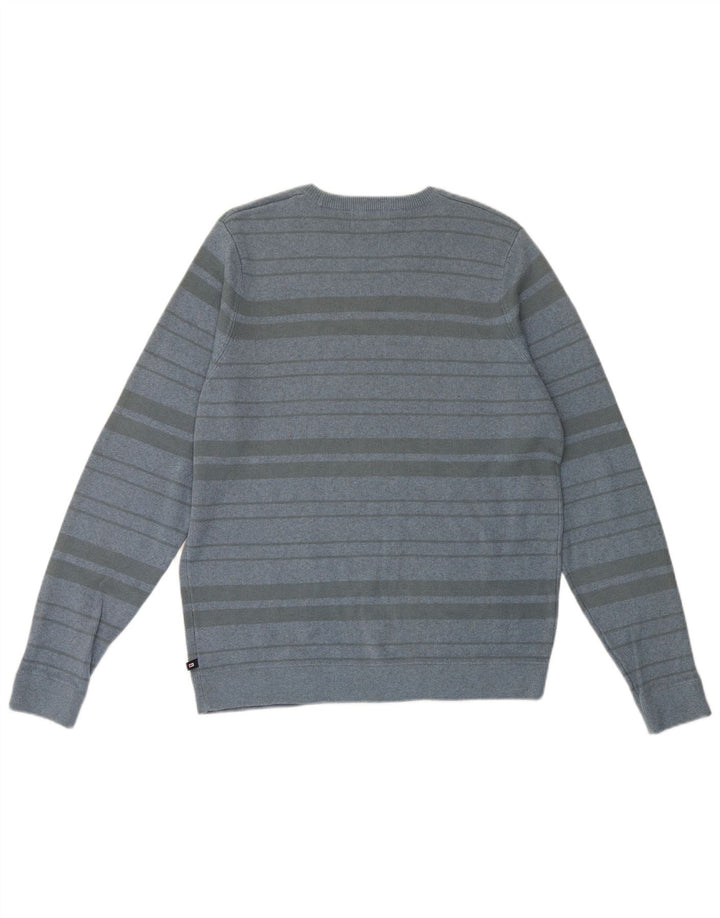 Мужской свитер с круглым вырезом Marks & Spencer Blue Harbour в среднюю полоску