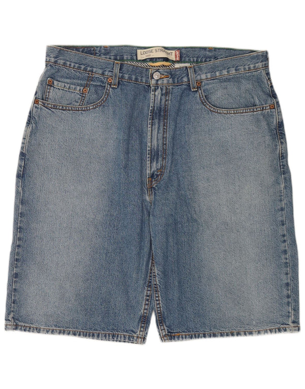 Мужские прямые джинсовые шорты свободного кроя Levi's 569 W38 XL, синие, хлопок