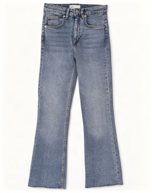 Zara Женские расклешенные джинсы EU 34 2XS W24 L26 Синий