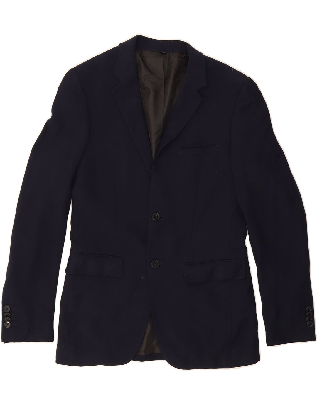 MOSSIMO Mens Slim Fit 2 Button Blazer Jacket UK 36 Small Navy Blue Vintage Mossimo and Second-Hand Mossimo from Messina Hembry 