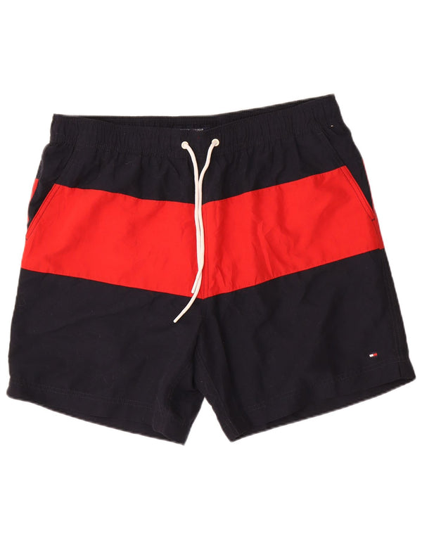 Мужские шорты для плавания Tommy Hilfiger XL Темно-синие с цветными блоками