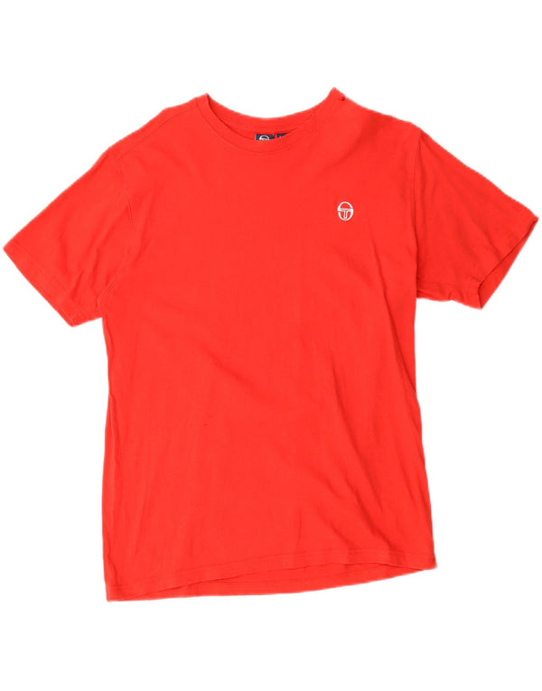 Женская футболка Sergio Tacchini Top UK 16, большой красный хлопок