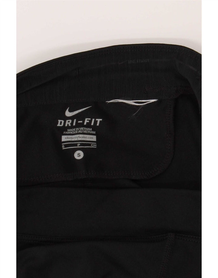 Женские леггинсы Nike Dri Fit UK 10, маленькие черные