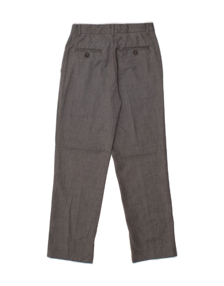 IZOD Boys Straight Chino Trousers 9-10 Years W24 L24 Grey Polyester Vintage Izod and Second-Hand Izod from Messina Hembry 