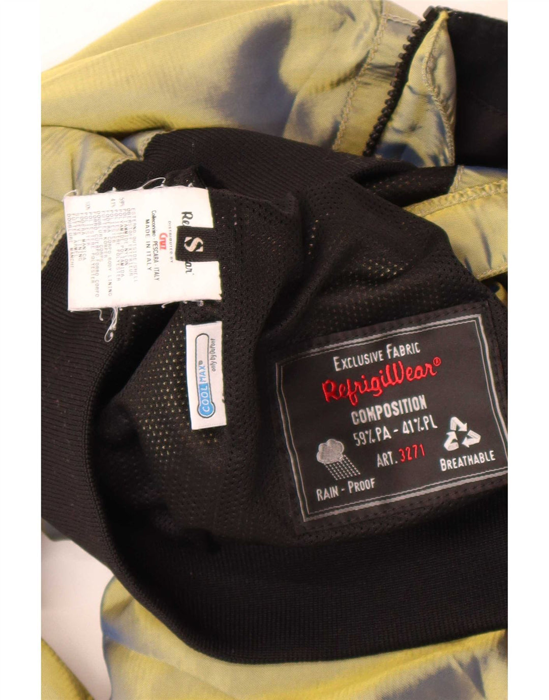 Женский бомбер Refrigiwear UK 10, маленький, зеленый, полиамид