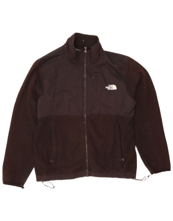 Женская флисовая куртка оверсайз The North Face UK 10, маленькая черная с цветными блоками