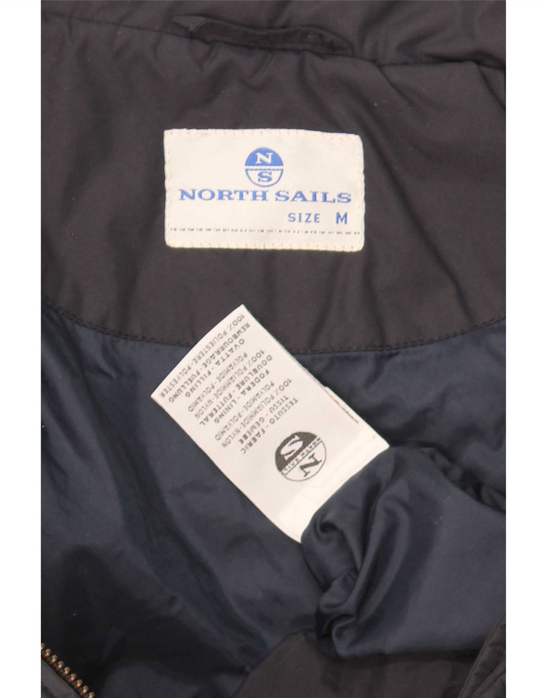 Мужская утепленная куртка North Sails с графическим рисунком UK 38, средний темно-синий полиамид