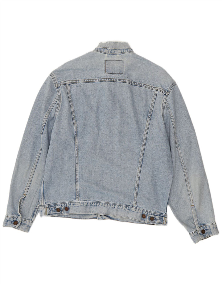 Мужская джинсовая куртка Levi's UK 40, большая синяя, хлопок