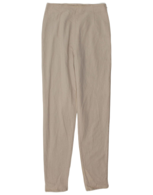 Женские узкие повседневные брюки Marks & Spencer UK 12 Medium W28 L31 Бежевые