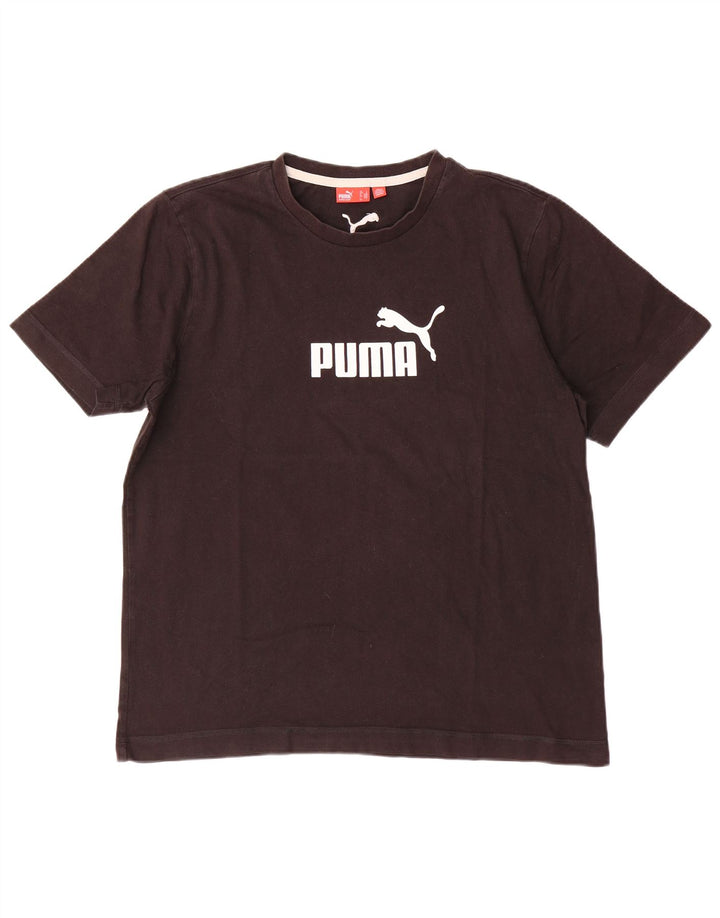 Мужская футболка с рисунком Puma, большой коричневый хлопок