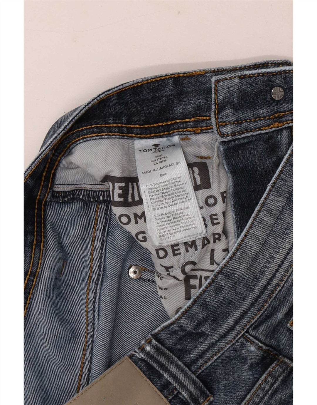 Мужские прямые джинсы Tom Tailor W30 L29 темно-синие, хлопок