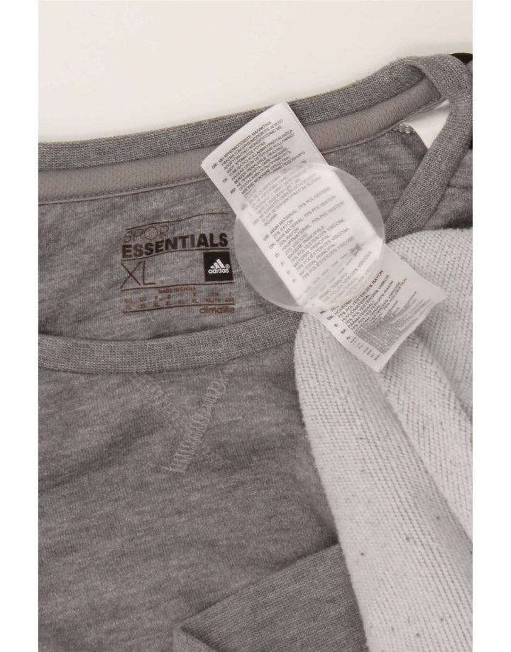 Мужской свитшот Adidas Jumper XL Серый полиэстер с крапинками