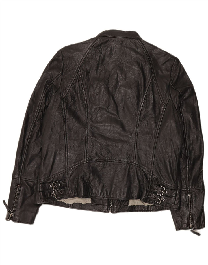 Женская кожаная куртка Gypsy UK 22 3XL Черная кожа