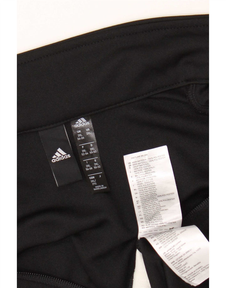 Женский спортивный костюм Adidas Top Jacket UK 24/26 2XL Черный полиэстер с цветными блоками