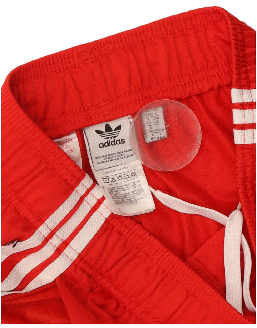 Спортивный костюм Adidas для мальчиков Брюки-джоггеры 13-14 лет Красный полиэстер