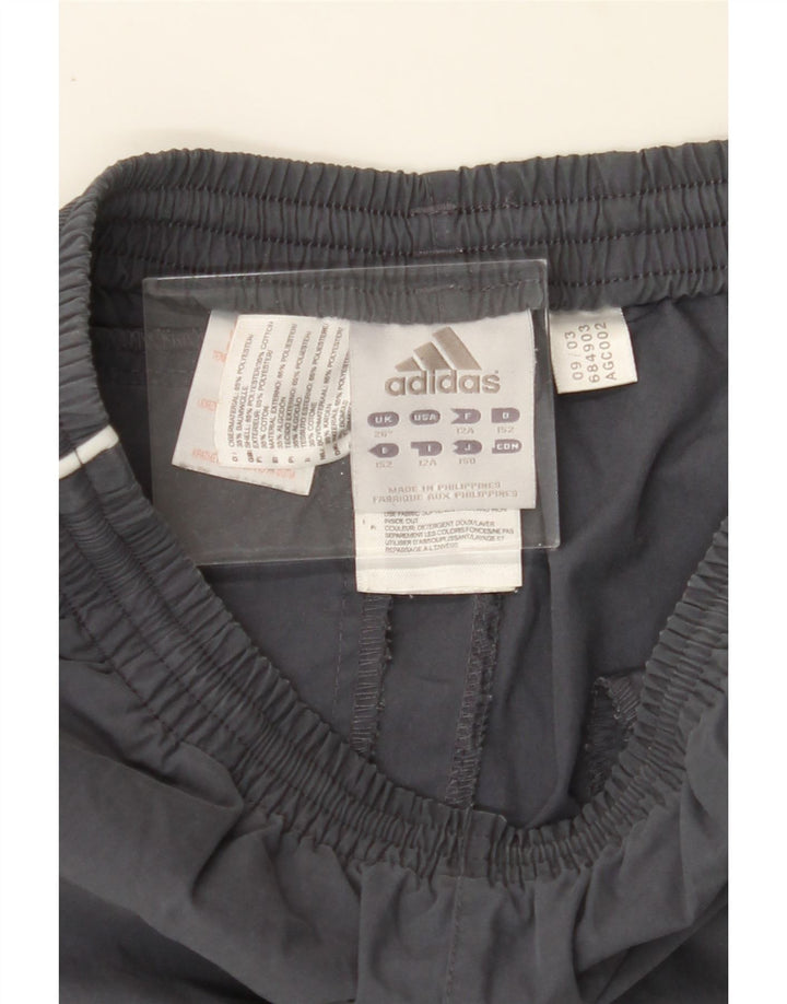 ADIDAS Boys Tracksuit Trousers 11-12 Years  Grey Polyester Vintage Adidas and Second-Hand Adidas from Messina Hembry 