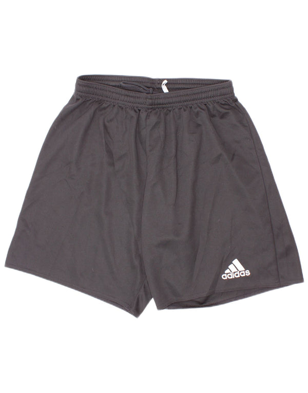 Спортивные шорты Adidas Climalite для мальчиков 9-10 лет, маленькие черные из полиэстера