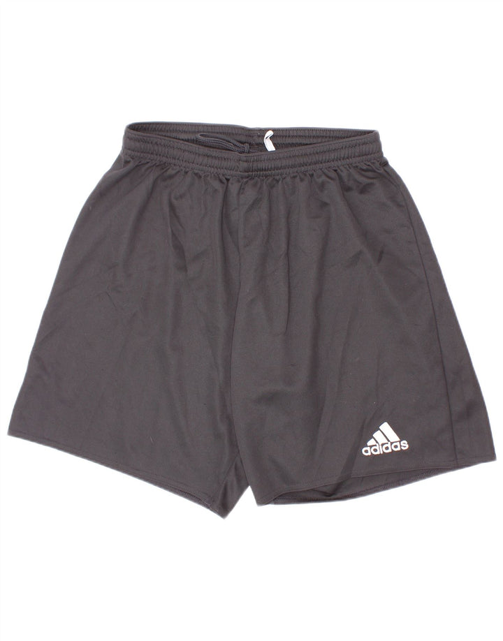 Спортивные шорты Adidas Climalite для мальчиков 9-10 лет, маленькие черные из полиэстера