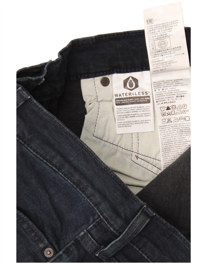 Мужские узкие джинсы Levi's W38 L30 темно-синие, хлопок