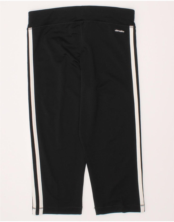 Леггинсы ADIDAS Climalite для девочек 11-12 лет, черный полиэстер