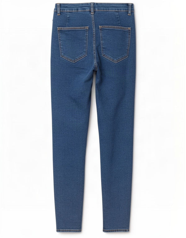 Женские джинсы скинни Zara EU 38, маленькие W28 L27, синие