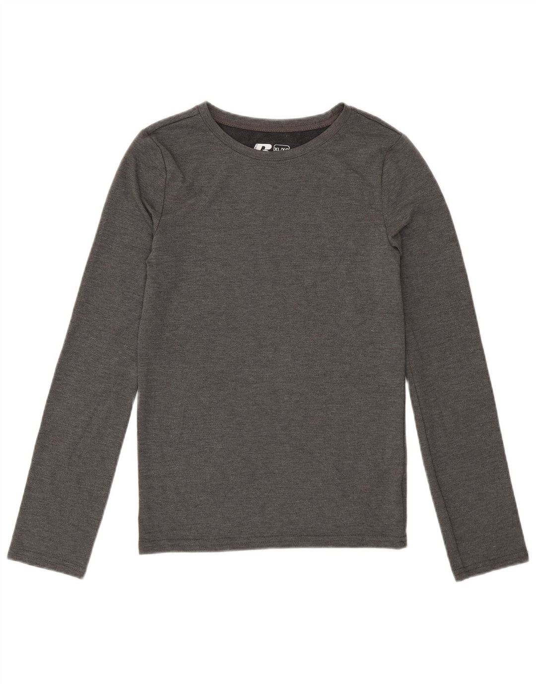 Топ Russell Athletic для девочек с длинными рукавами, 14–15 лет, XL, серый полиэстер, современный вариант