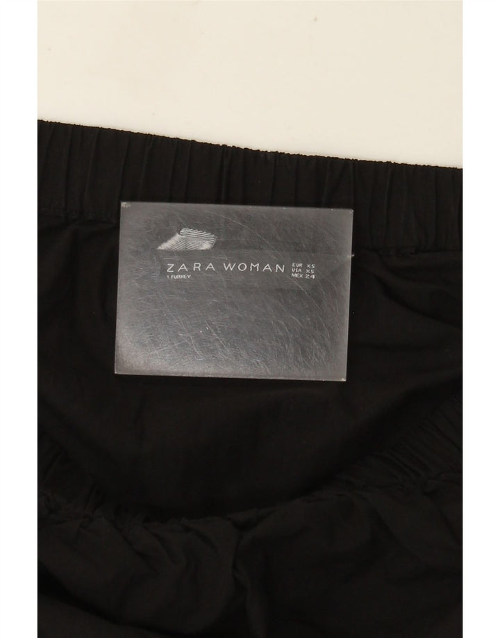 Женский оверсайз-топ с открытыми плечами Zara UK 6 XS, черный