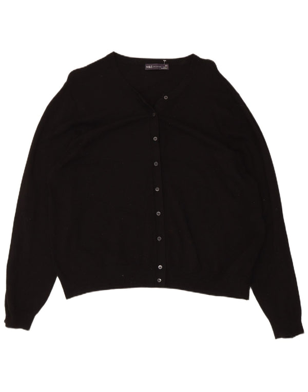 Женский кардиган Marks & Spencer UK 22 3XL Черный Вискоза