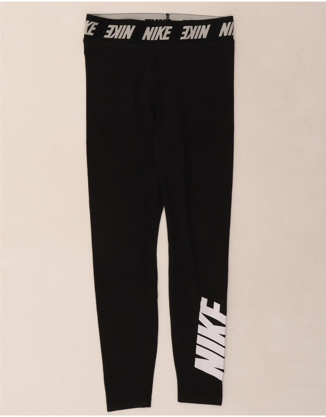 Женские леггинсы с рисунком Nike UK 12, средние, черные
