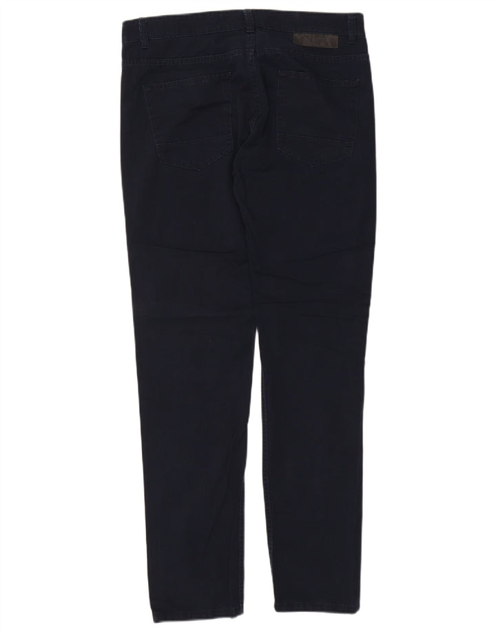 Мужские зауженные джинсы Benetton W34 L32 темно-синие
