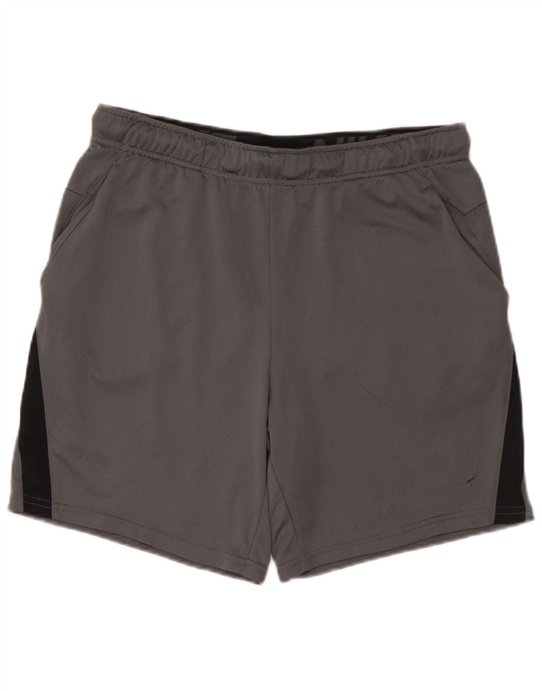 Мужские спортивные шорты Nike Dri Fit Standard, большие серые, полиэстер с цветными блоками