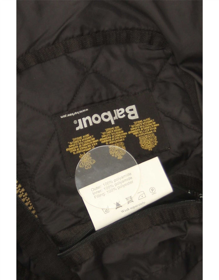 Мужская стеганая куртка Barbour UK 38 средний черный полиамид