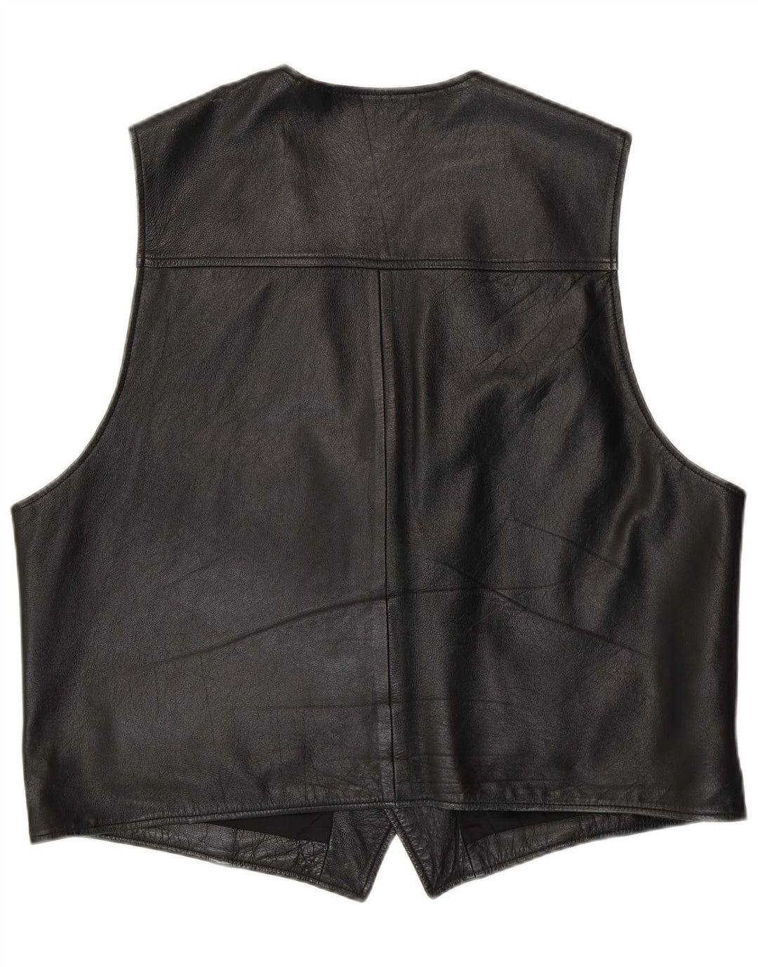 Мужской кожаный жилет C&A XL, черный кожаный