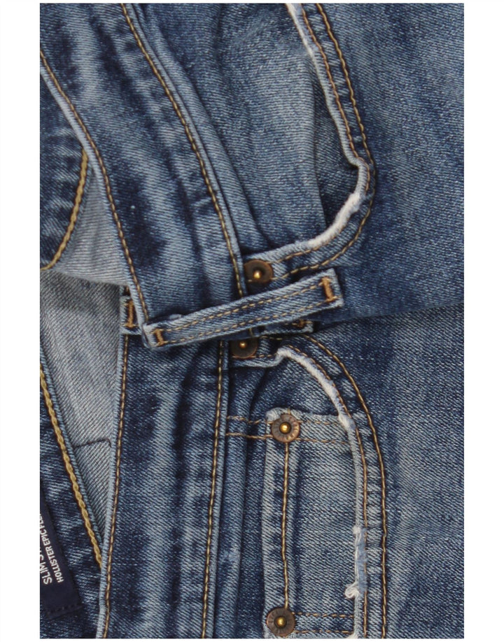 Мужские узкие джинсы Hollister W30 L30, синий хлопок