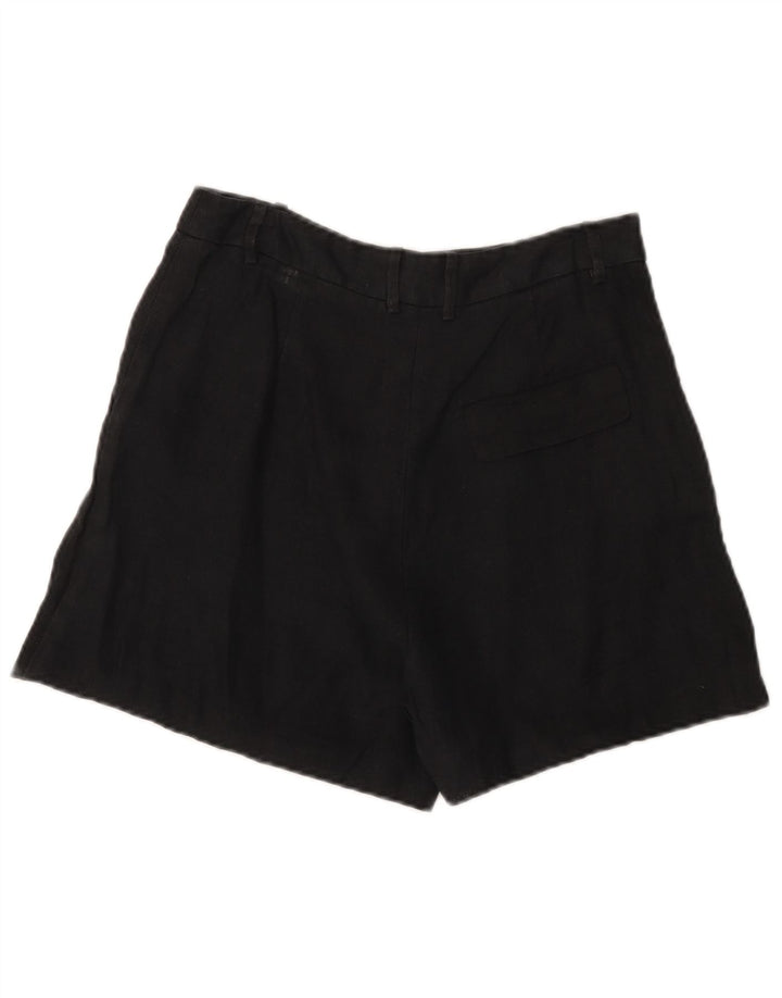 Женские шорты чинос с высокой талией Zara, средние W28, черные