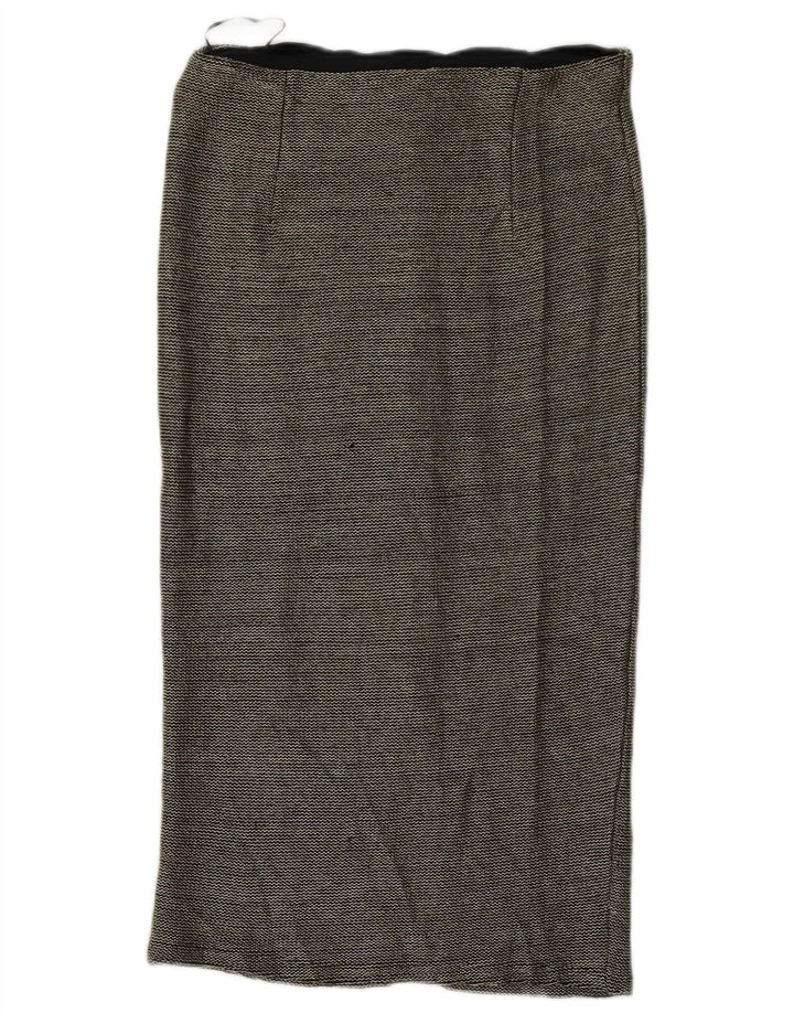Женская юбка-миди Topshop UK 12 Medium W32, черный полиэстер