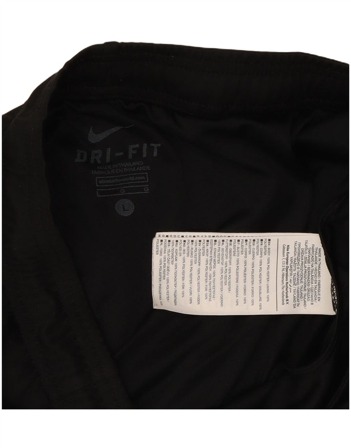 Мужские спортивные шорты Nike Dri Fit, большие черные, полиэстер