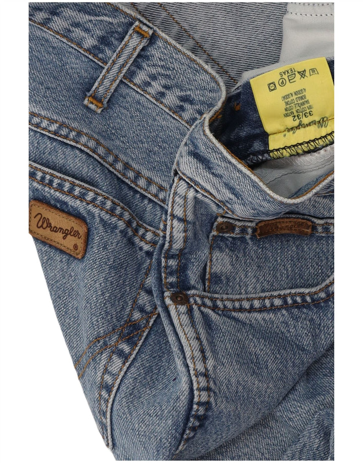 Мужские прямые джинсы WRANGLER Texas W33 L32, синий хлопок